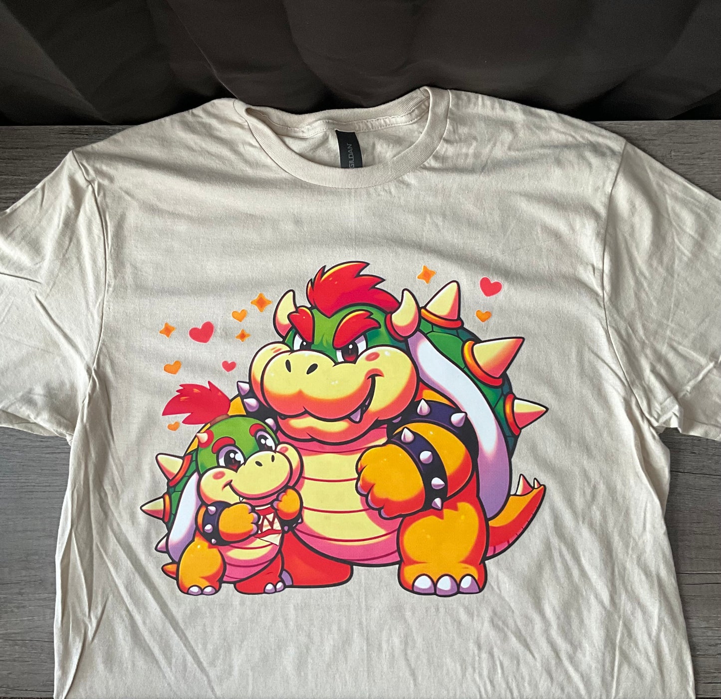 Bowser and Junior Kids/Adult Unisex Shirt, Bowser Shirt, Best Friends Shirt, Dad Shirt Bowser Dad Shirt, Father’s Day, Bowser Jr Shirt, Mario Bowser Shirt