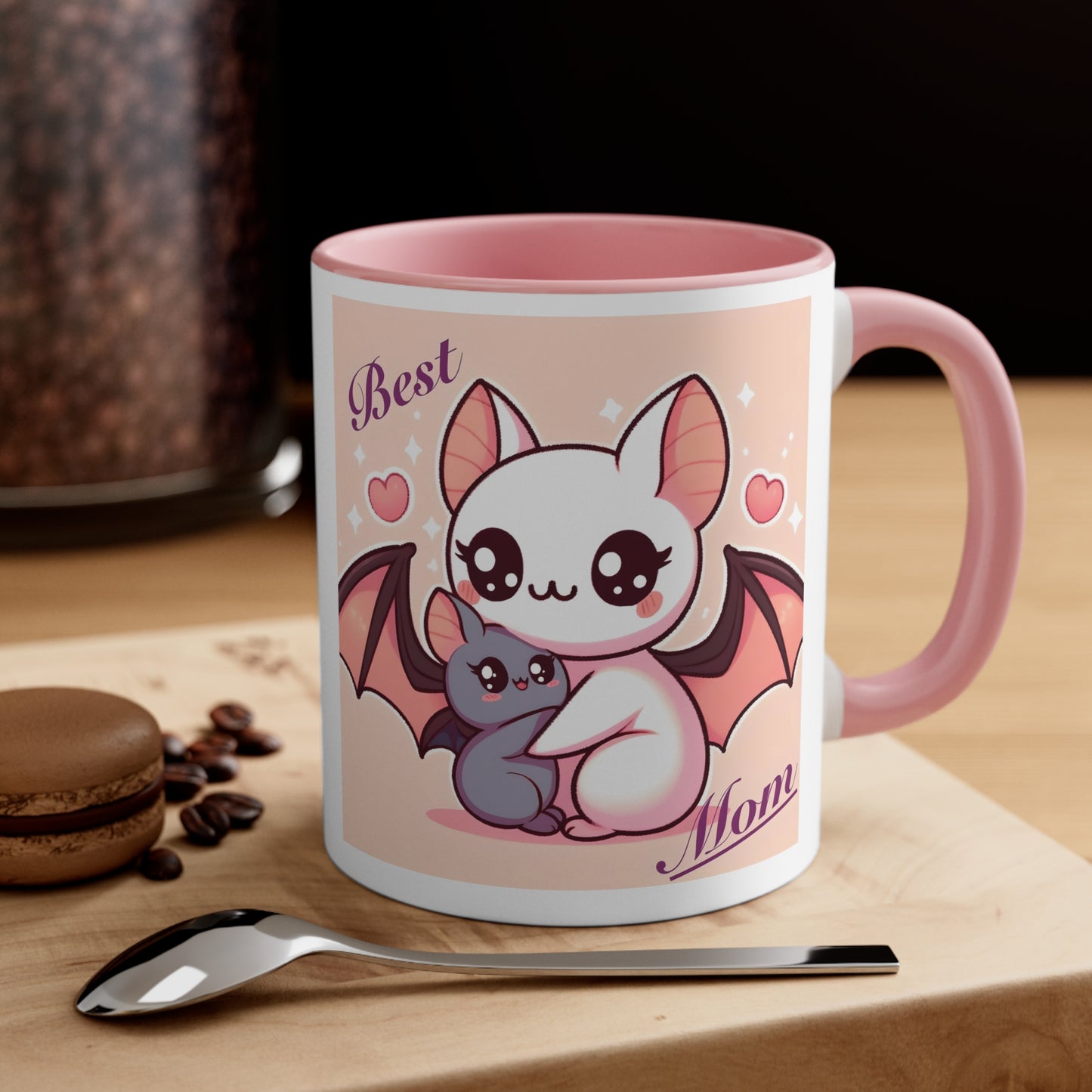 Best Mom Bat Coffee Mug 11oz Mug, Bat mugs, Cute Mugs, Cute Bat Mugs, Mom Mugs, Cute Mom Mugs, Mother’s Day, Gifts for Moms, Animal Mugs, Cute Animal Mugs