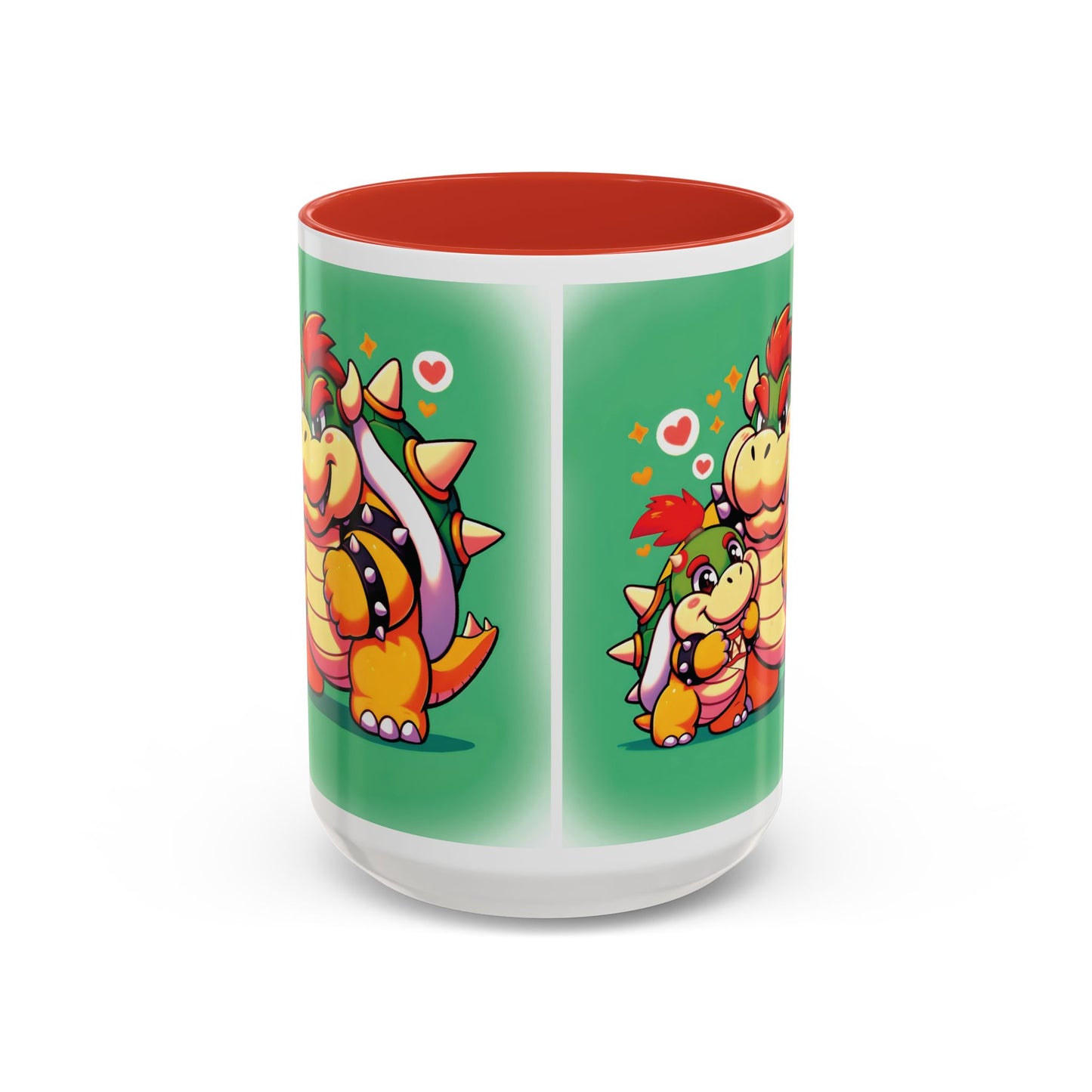 Bowser and Jr Mug, Bowser Mug, Super Mario Mug, Gaming Mug, Cartoon Mug, Gamer Mug