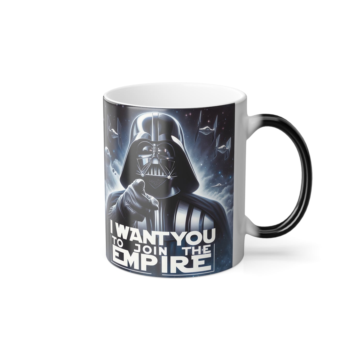 Darth Vader Color Morphing Mug 11oz, Darth Vader Mug, Sith Mug, Star Wars Mug, Empire Mug, Dark Side Mug, Join The Empire