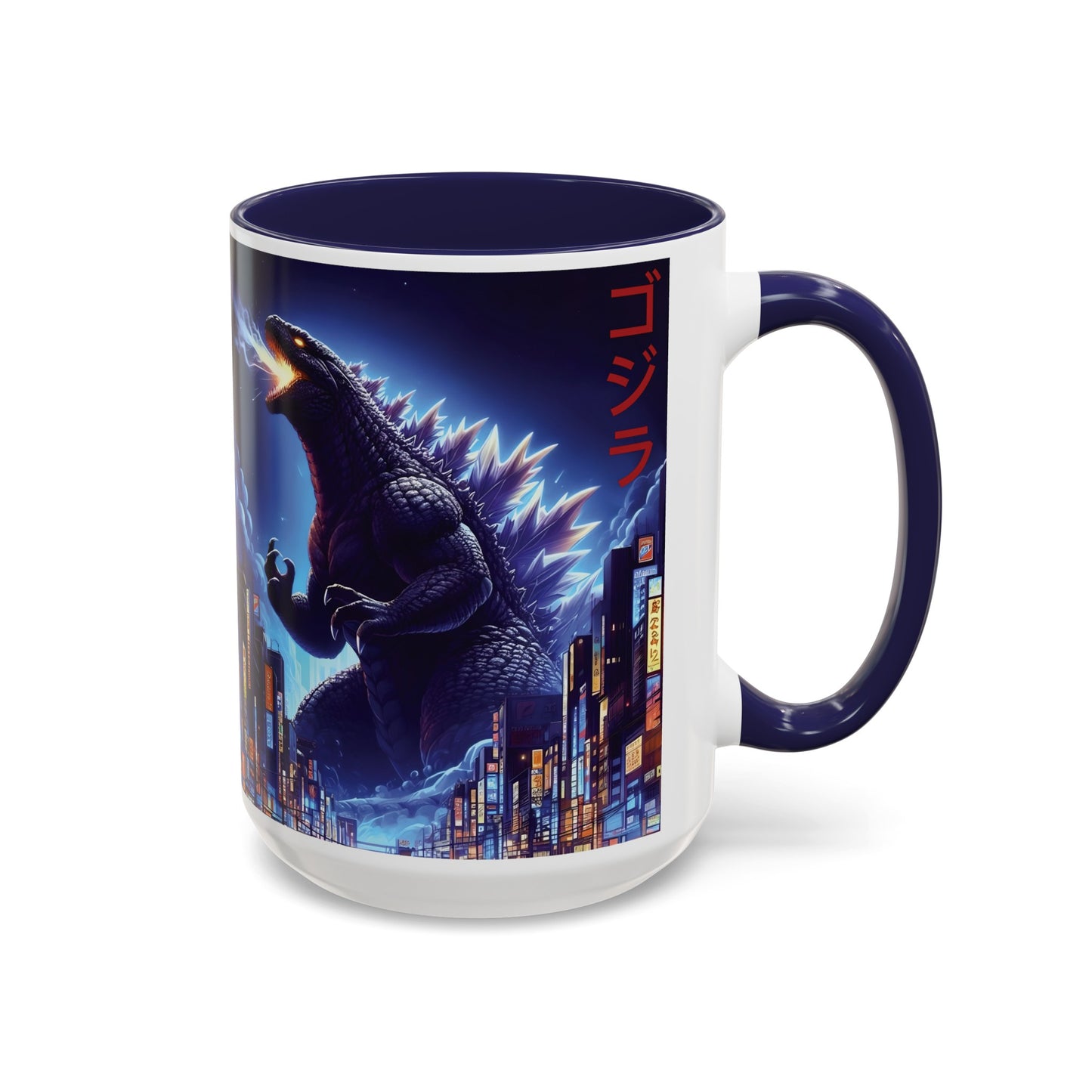 Godzilla 15 oz Mug, Godzilla Mug, Anime Godzilla Mug, Anime Mug, Japanese Mug