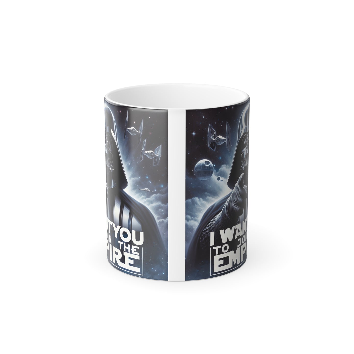 Darth Vader Color Morphing Mug 11oz, Darth Vader Mug, Sith Mug, Star Wars Mug, Empire Mug, Dark Side Mug, Join The Empire