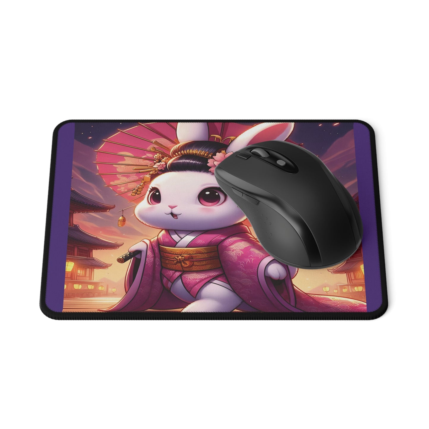 Geisha Bunny Japanese Mouse Pad