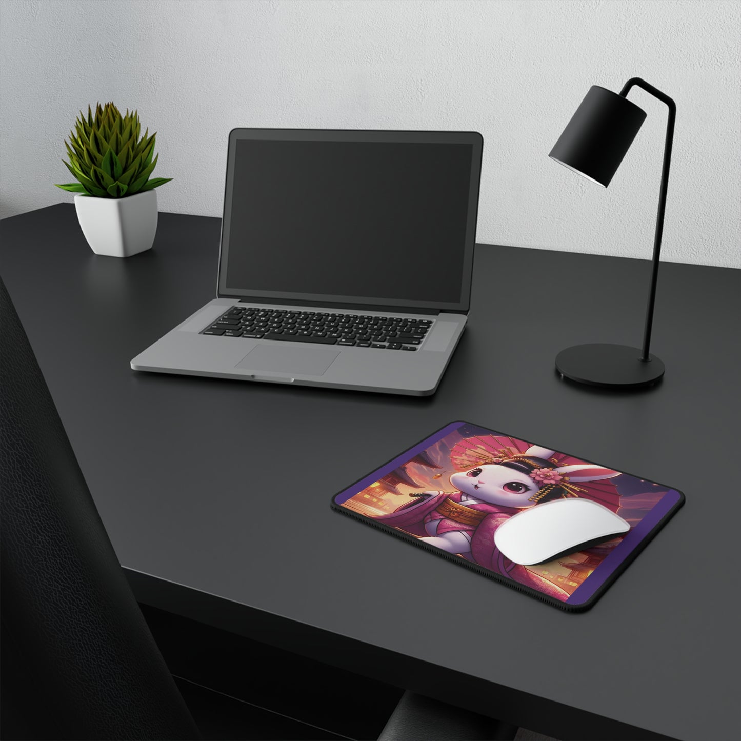 Geisha Bunny Japanese Mouse Pad