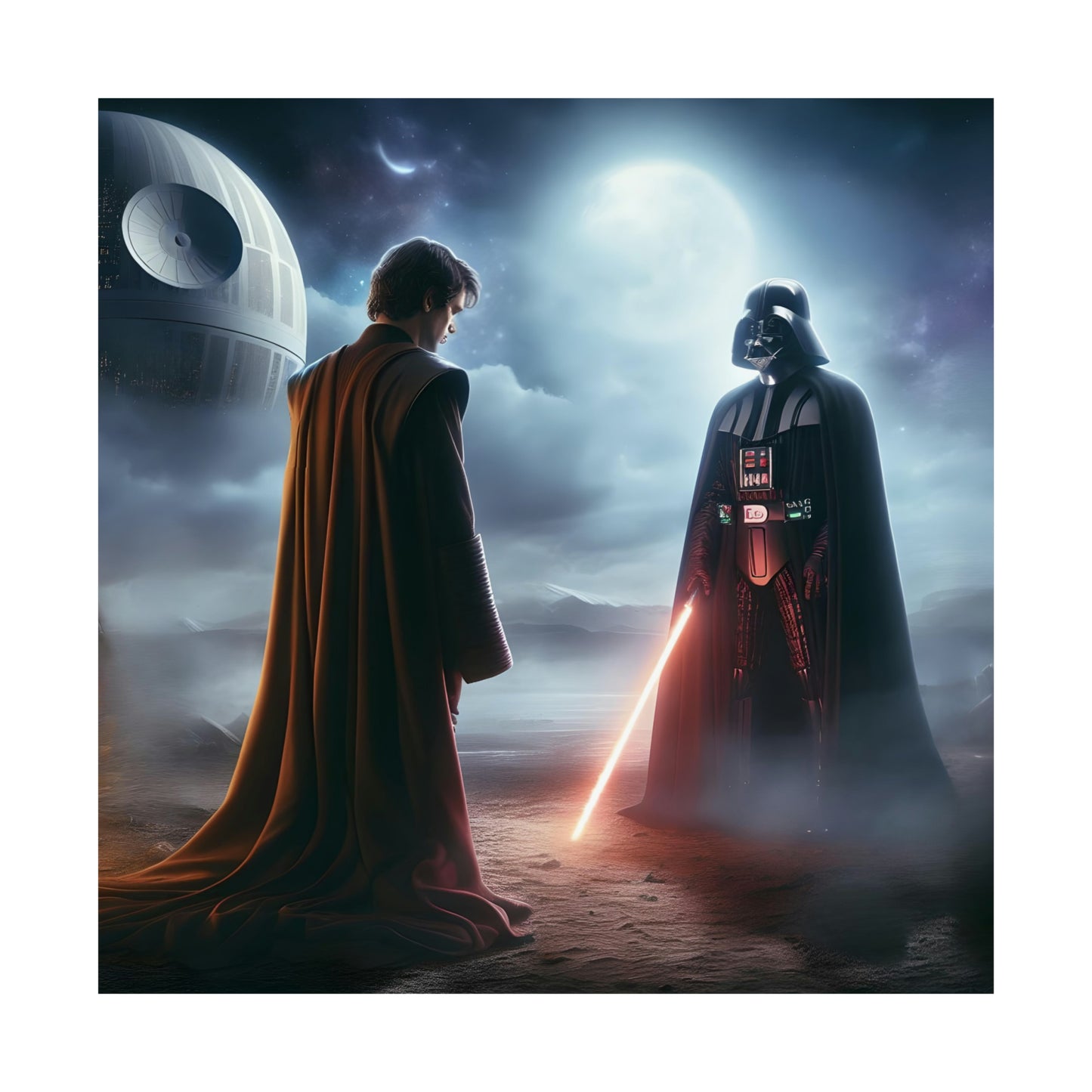 Anakin Skywalker and Darth Vader The Struggle Within Vertical Posters