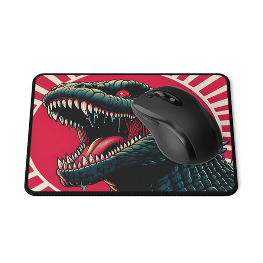 Godzilla Rising Sun Mouse Pad, Japanese Mouse Pad, Kaiju Mouse Pad, Monster Mouse Pad, T Rex Mouse Pad, Japan Mouse Pad