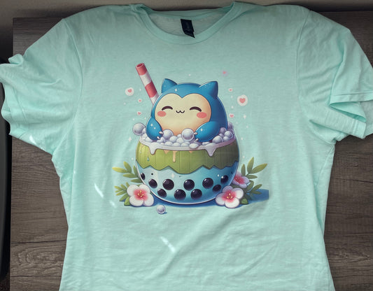 Snorlax Boba Kids/Adult Unisex Shirt