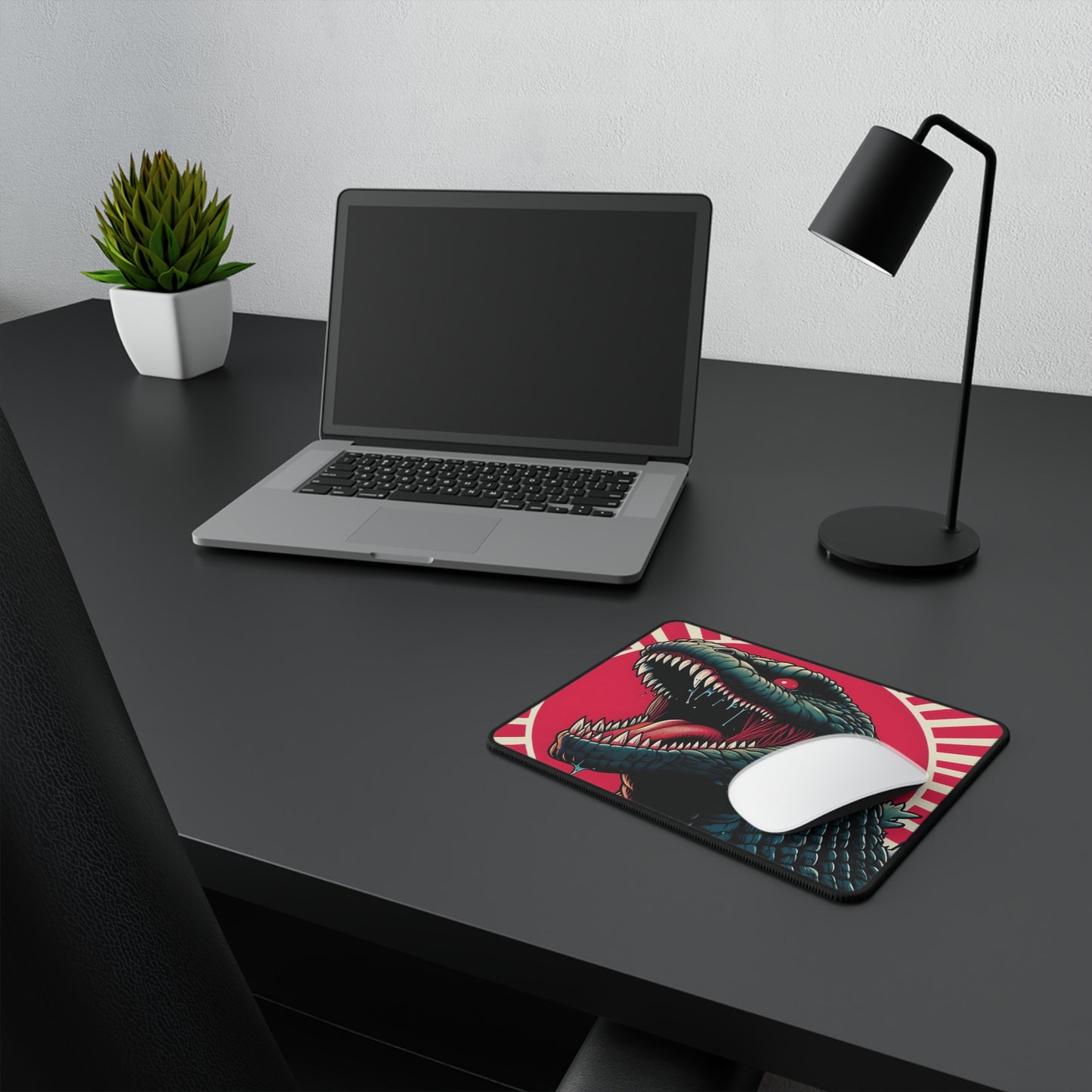 Godzilla Rising Sun Mouse Pad, Japanese Mouse Pad, Kaiju Mouse Pad, Monster Mouse Pad, T Rex Mouse Pad, Japan Mouse Pad