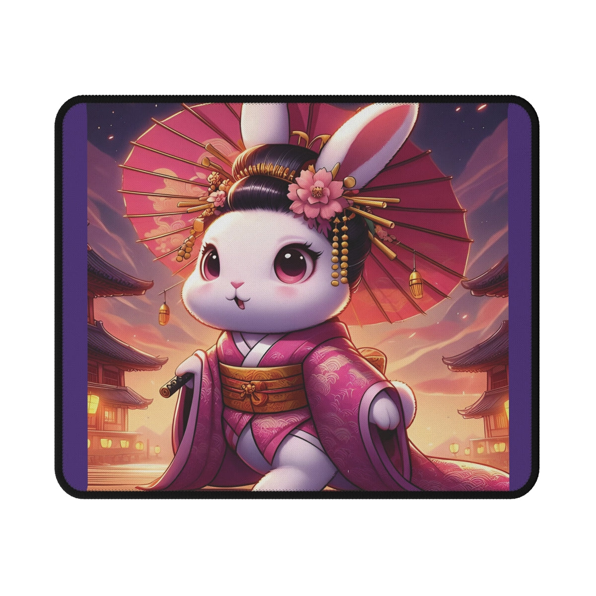 Geisha Bunny Japanese Mouse Pad