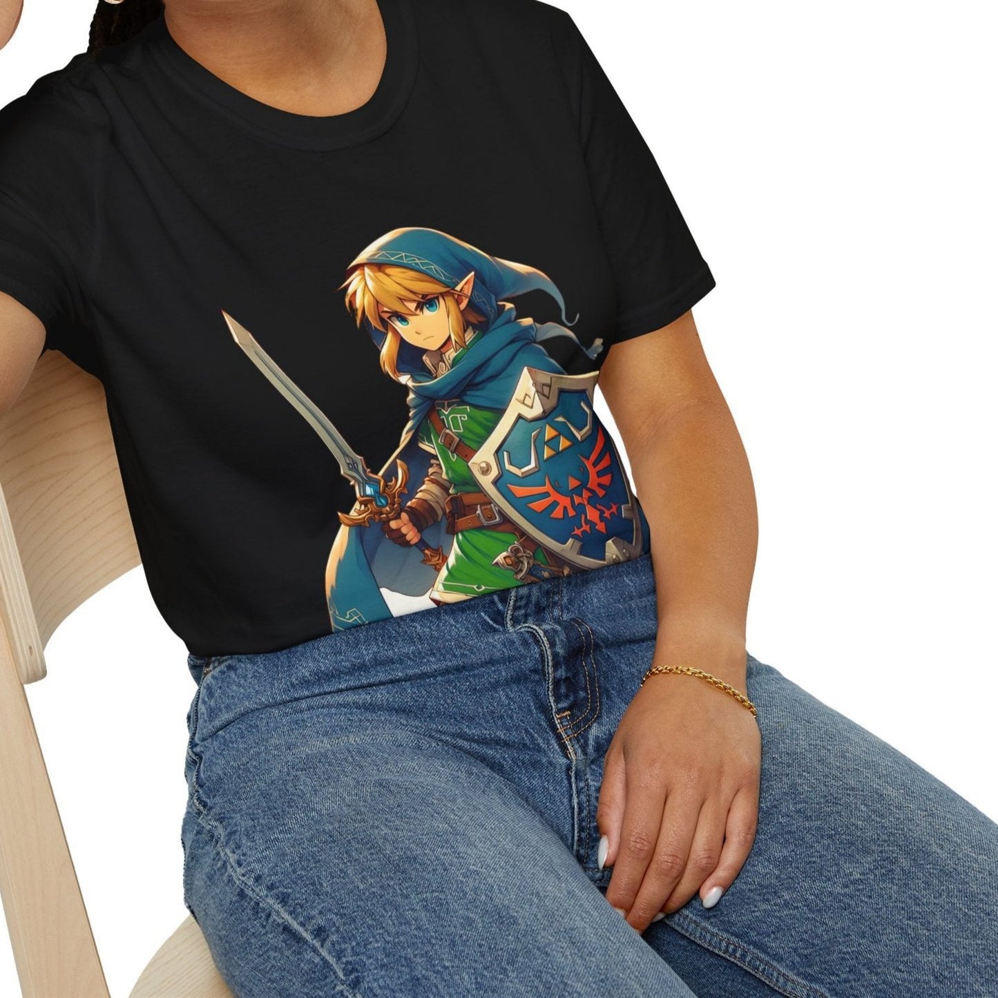 Legend Of Zelda Link Kids/Adult Unisex Shirt, Warrior Shirt, Gamer Gaming Shirt, Hyrule Zelda Link Shirt, Legends Of Echo