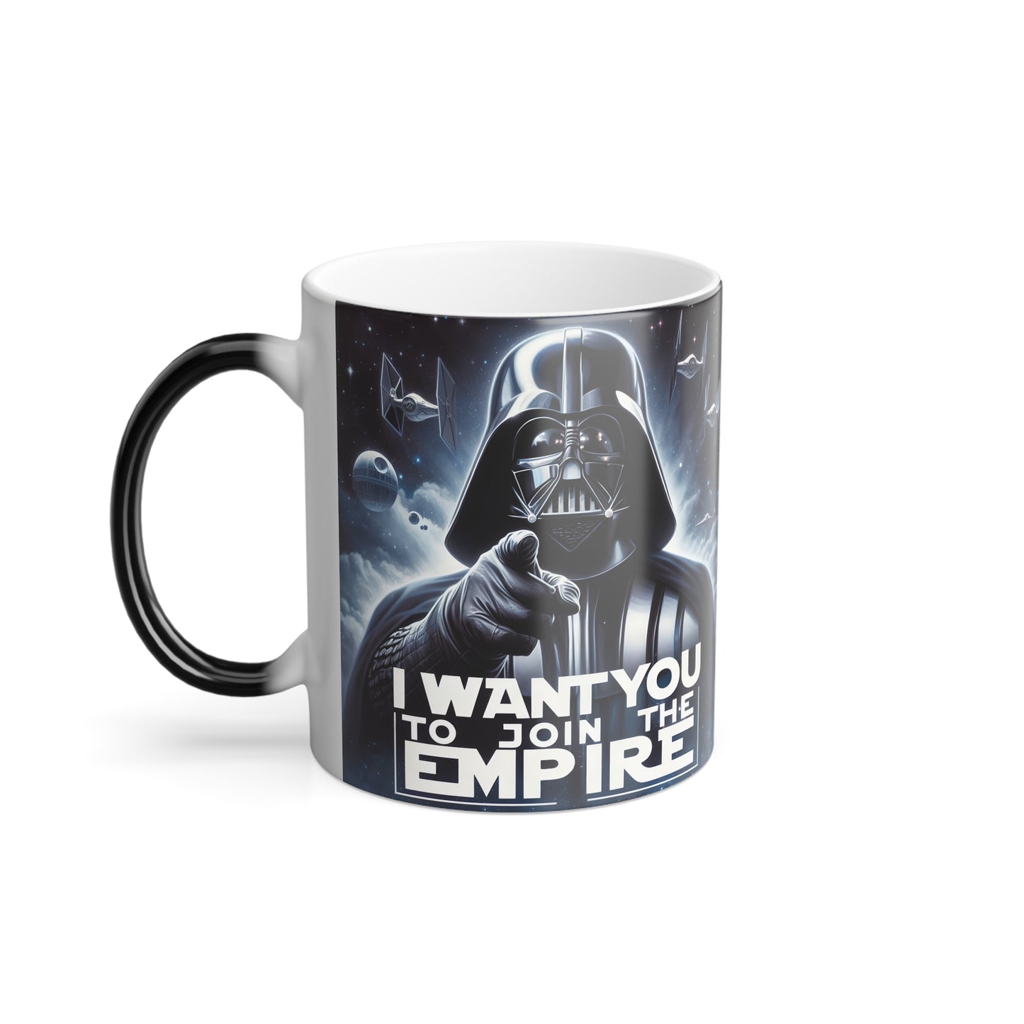 Darth Vader Color Morphing Mug 11oz, Darth Vader Mug, Sith Mug, Star Wars Mug, Empire Mug, Dark Side Mug, Join The Empire