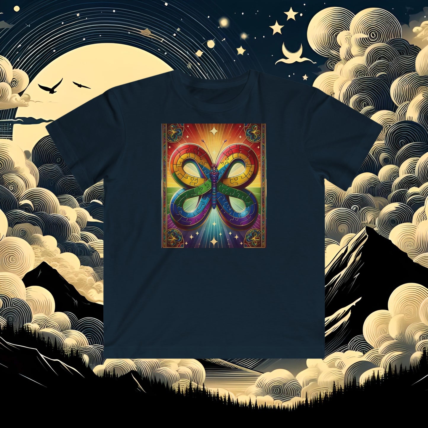 Butterfly Autism Awareness Kids Shirt, Butterfly Kids Shirt, Colorful Kids Shirt, Puzzle Kids Shirt, Space Kids Shirt, Colorful Butterfly