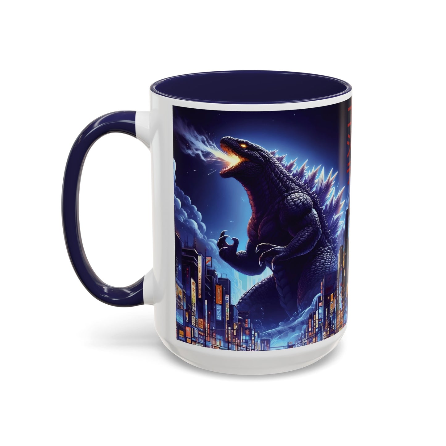 Godzilla 15 oz Mug, Godzilla Mug, Anime Godzilla Mug, Anime Mug, Japanese Mug