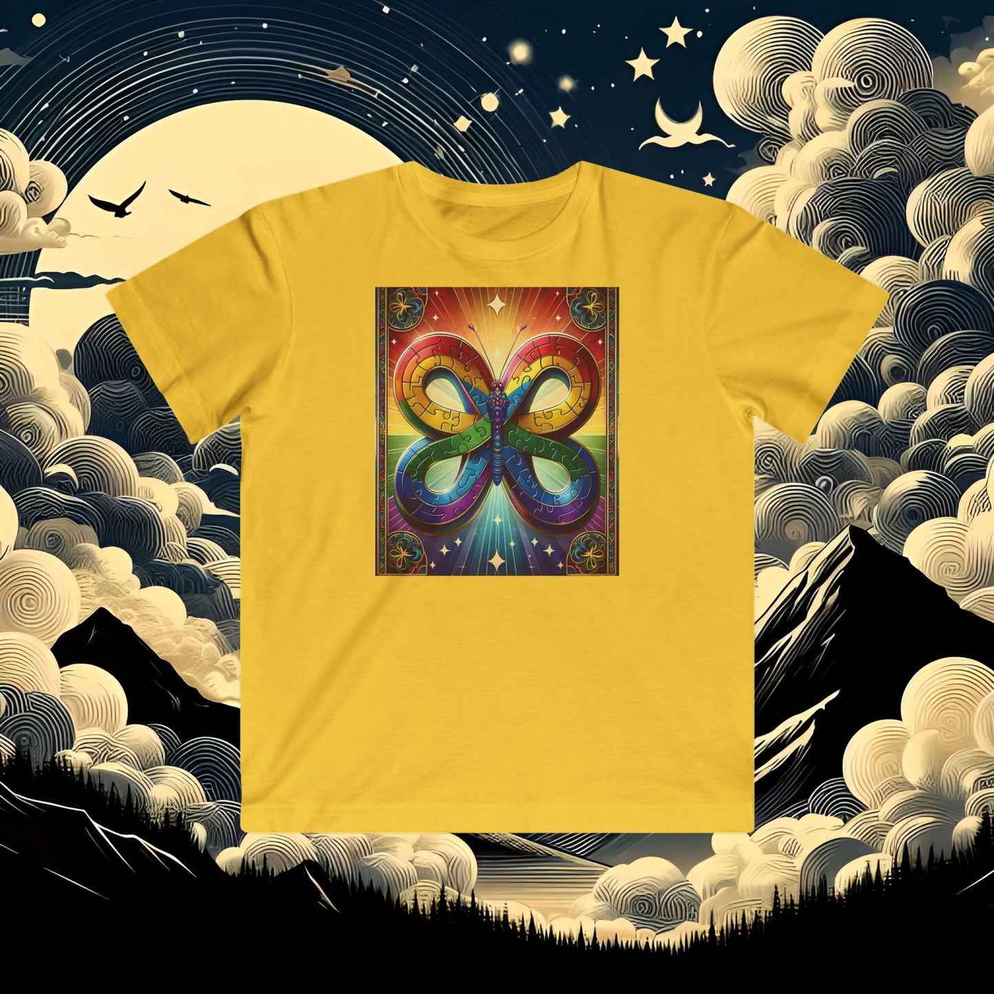 Butterfly Autism Awareness Kids Shirt, Butterfly Kids Shirt, Colorful Kids Shirt, Puzzle Kids Shirt, Space Kids Shirt, Colorful Butterfly