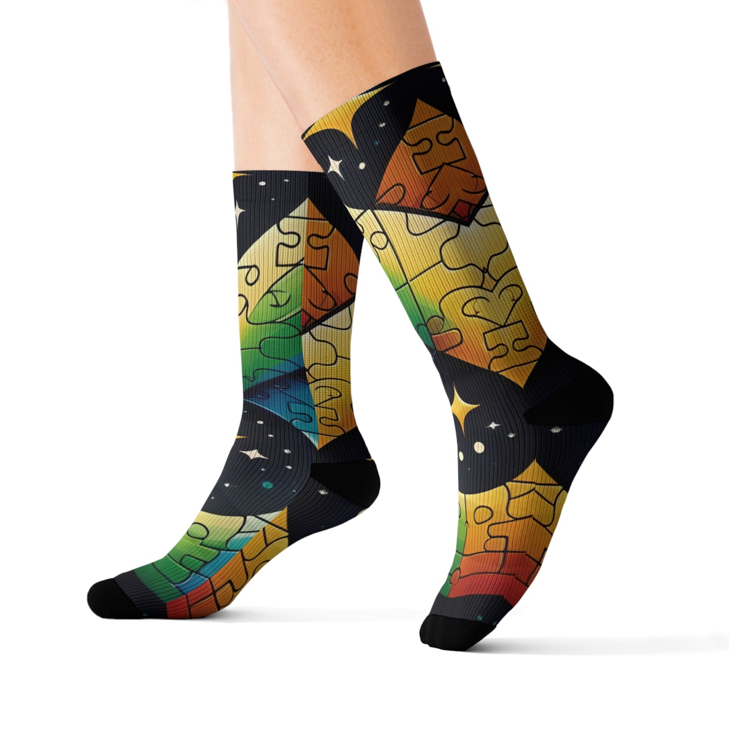 Autism Awareness Socks, Puzzle Socks, Colorful Socks, Awareness Socks, Autism Socks