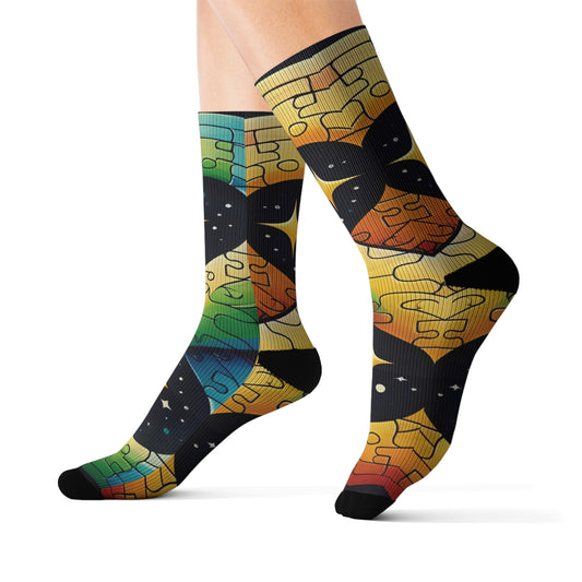 Autism Awareness Socks, Puzzle Socks, Colorful Socks, Awareness Socks, Autism Socks