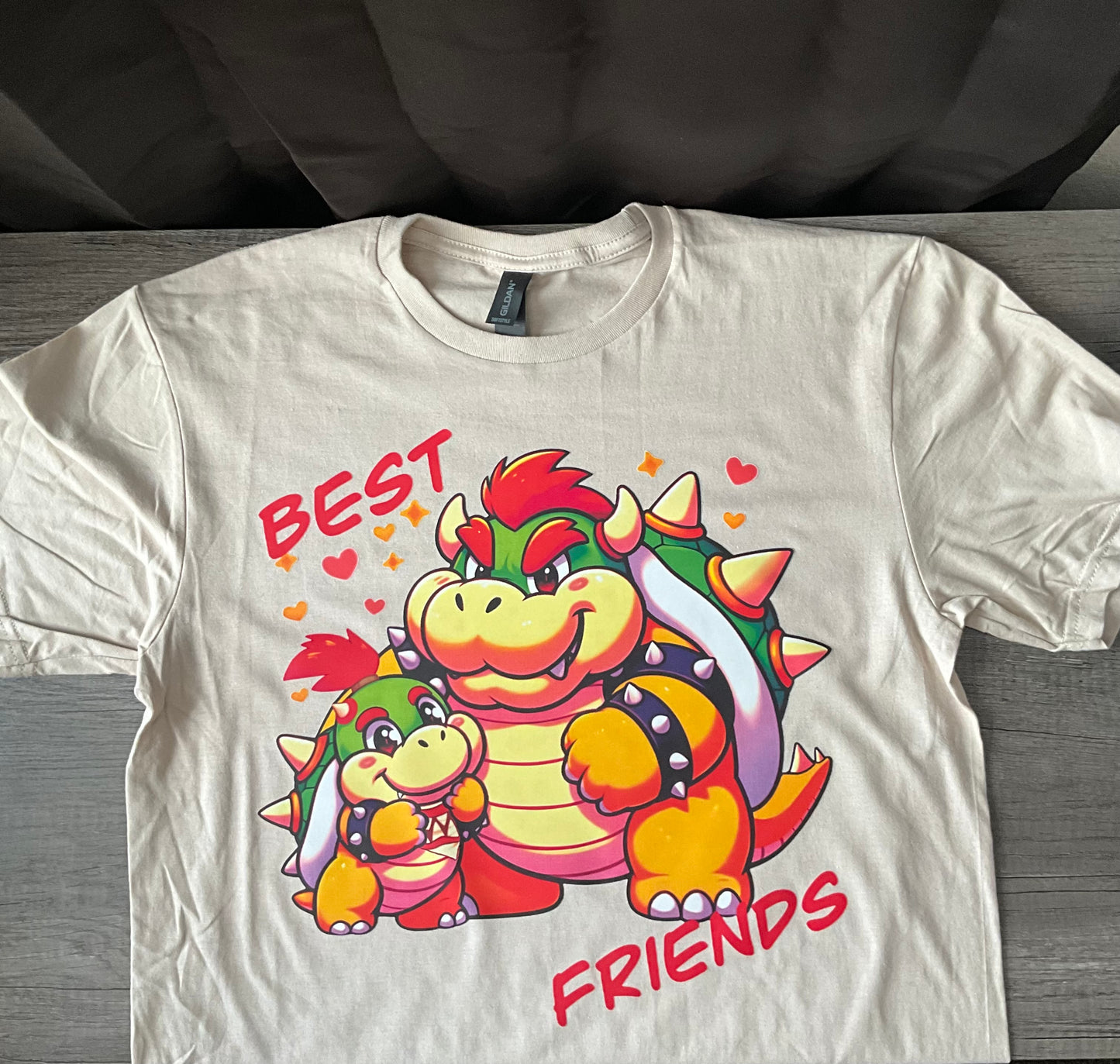 Bowser and Junior Kids/Adult Unisex Shirt, Bowser Shirt, Best Friends Shirt, Dad Shirt Bowser Dad Shirt, Father’s Day, Bowser Jr Shirt, Mario Bowser Shirt