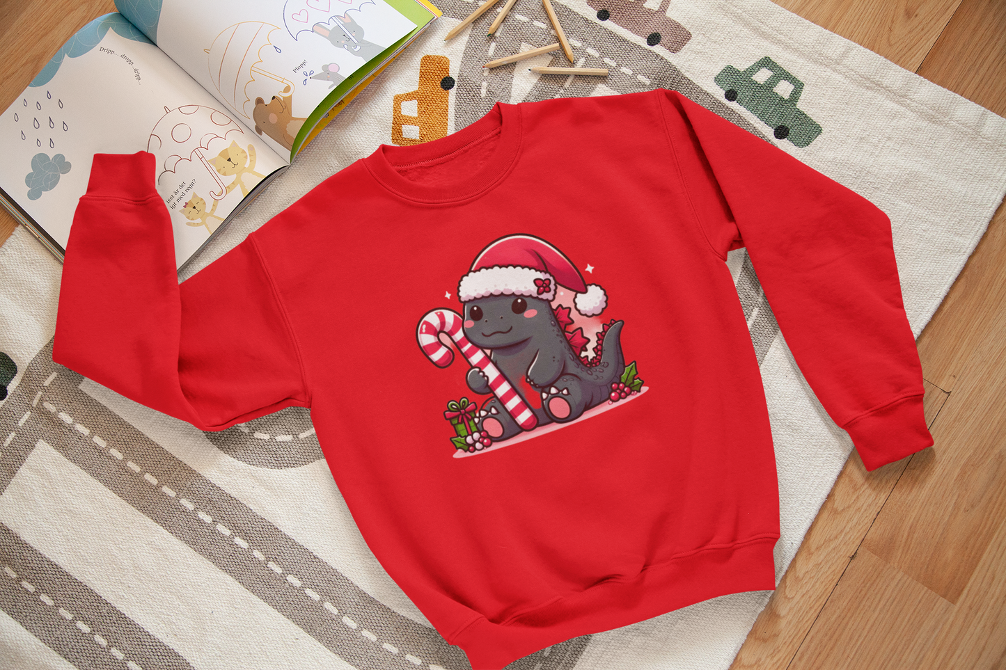 Kawaii Godzilla Christmas Toddler/Kids/Adult Unisex Sweatshirt