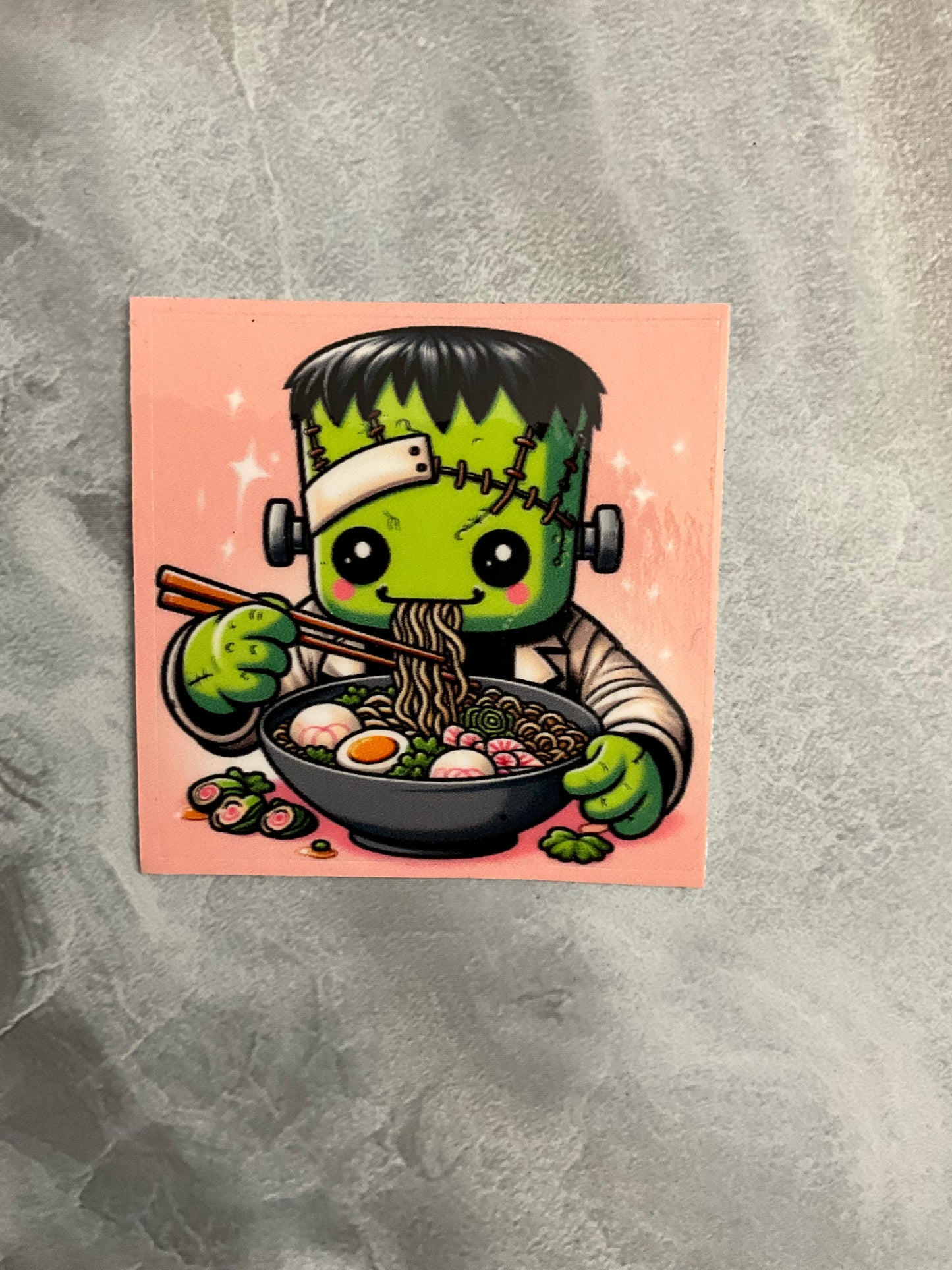 Frankenstein Waterproof Stickers, Cute Monster Stickers, Anime Stickers, Food Stickers, Frankenstein Stickers, Cute Frankenstein Stickers, Anime Frankenstein, Cute Halloween Stickers