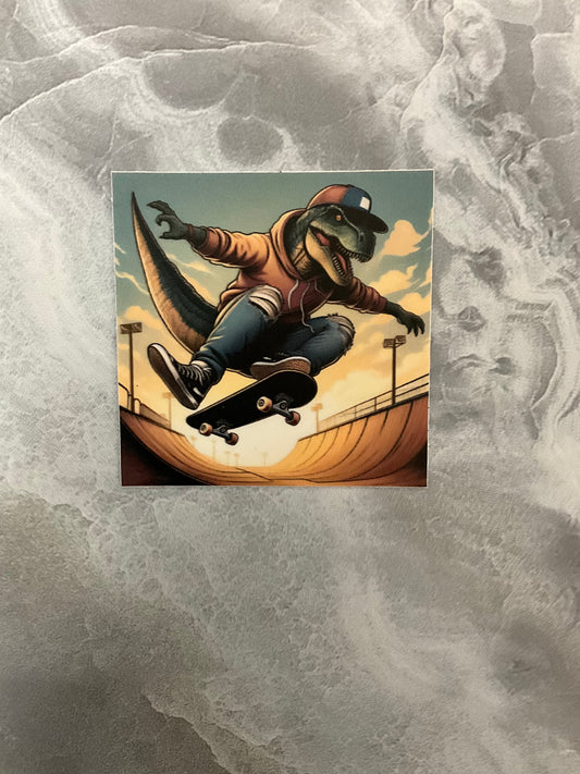 Skater Rex Waterproof Sticker