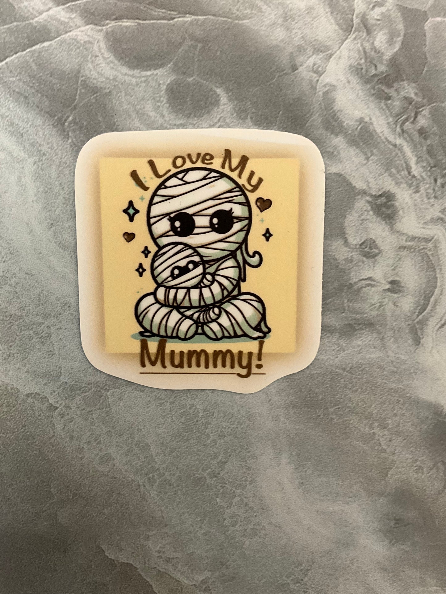 I Love My Mummy a Waterproof Sticker, Mom Sticker, Cute Mummy Mom Sticker, Anime Mummy Mom Sticker, Kawaii Mummy, Cute Mummy Sticker