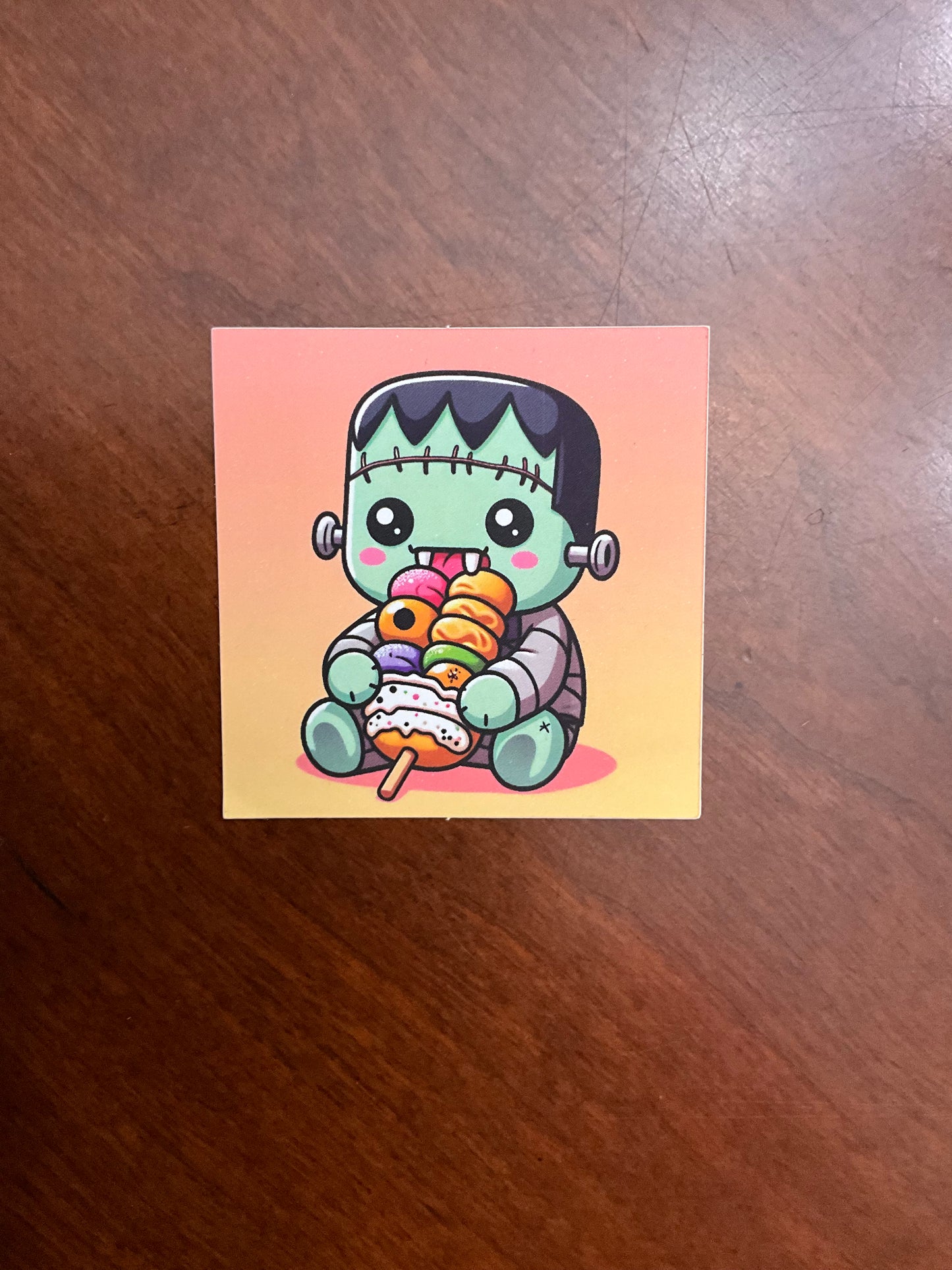 Frankenstein Waterproof Stickers, Cute Monster Stickers, Anime Stickers, Food Stickers, Frankenstein Stickers, Cute Frankenstein Stickers, Anime Frankenstein, Cute Halloween Stickers